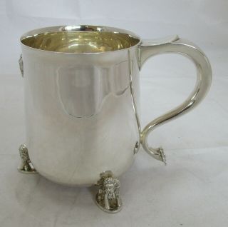 Fine Elizabeth II sterling silver Jubilee Pint mug,  420 grams,  1977 3