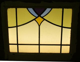 MID SIZED OLD ENGLISH LEADED STAINED GLASS WINDOW Gorgeous Sweep 24 