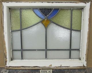 MID SIZED OLD ENGLISH LEADED STAINED GLASS WINDOW Gorgeous Sweep 24 