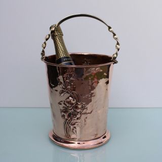 Wmf Art Nouveau Brass Copper Wine Champagne Cooler.