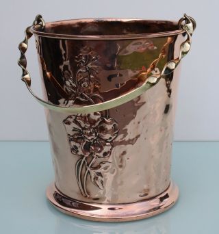 WMF Art Nouveau brass copper wine champagne cooler. 4