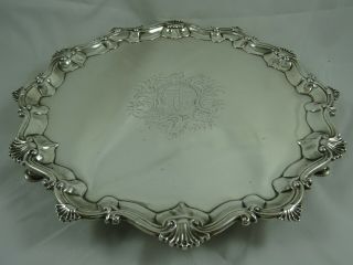 , George Iii Solid Silver Salver,  1762,  953gm