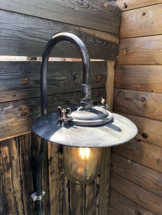 Unusual Long Swan Neck Coughtrie/Revo Outdoor Light Lamp P&P 4