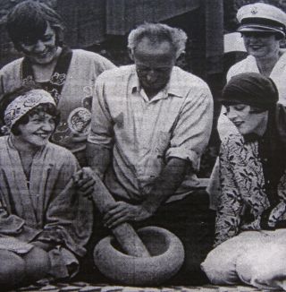 MORTAR & PESTLE,  57,  lbs; MASSIVE,  CATALINA ISLAND,  S.  CA (A RALPH GLIDDEN FIND) 6