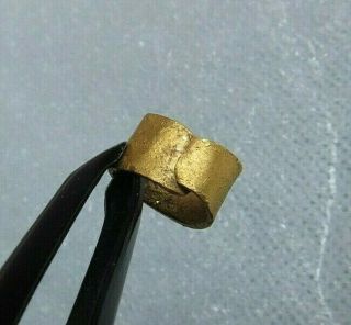 Ancient Roman Golden Hair Ring DETECTOR FIND 100BC - 200 AD 3