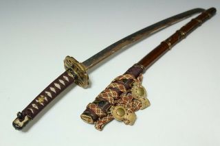 Japan Antique Edo Child TACHI koshirae sword tsuba yoroi samurai katana Busho 太刀 11