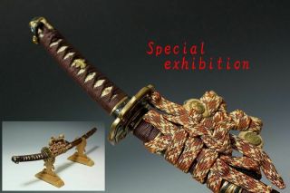 Japan Antique Edo Child Tachi Koshirae Sword Tsuba Yoroi Samurai Katana Busho 太刀