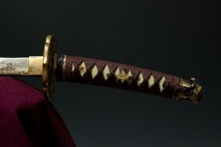 Japan Antique Edo Child TACHI koshirae sword tsuba yoroi samurai katana Busho 太刀 7