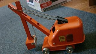 Tonka State HiWay Dept Department Shovel Orange old Metal Vintage Toy 5