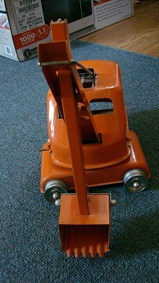 Tonka State HiWay Dept Department Shovel Orange old Metal Vintage Toy 6