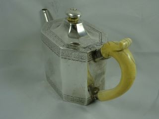 GEORGE III silver TEA POT,  1789,  547gm 4