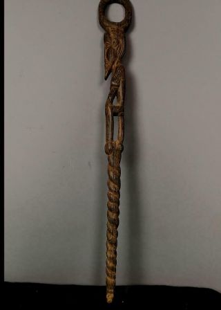 Old Tribal Bamum Prestige Walking Stick - - Cameroon Bn 55