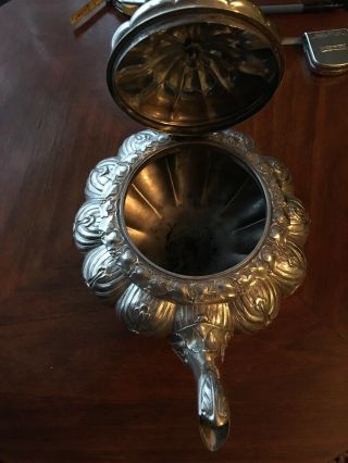 Exceptionally Good Hallmarked Silver Tea Pot Edinburgh 1827 843 Grams 4