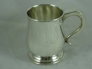 QUALITY solid silver PINT TANKARD,  1970,  363gm 3