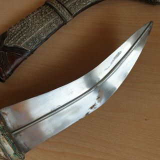 29 Old Rare Islamic Yemen Jewish Silver Jambiya Khanjar Dagger Knife 11