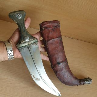 29 Old Rare Islamic Yemen Jewish Silver Jambiya Khanjar Dagger Knife 9