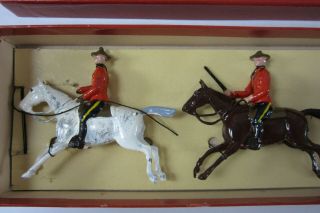 Vintage Britains Lead Toy Soldiers Royal Canadian Mounted Police Dress 1349 Box 2
