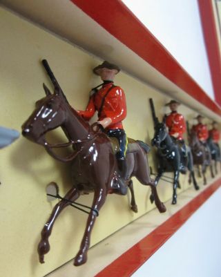 Vintage Britains Lead Toy Soldiers Royal Canadian Mounted Police Dress 1349 Box 6