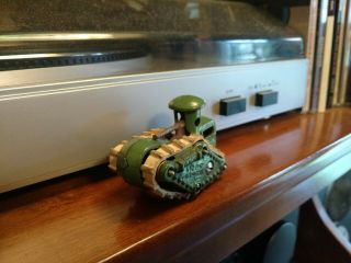 Kilgore Tank,  Late 1920 ' s,  cast iron toy w/ TRACKS 5