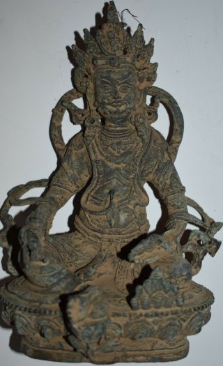 Orig $699 Nepal Shaman Bronze Mahakala Figure 8 " Early 1900s Prov