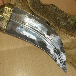 27 Old Islamic Yemeni Jewish Busani Silver Dagger Jambiya Khanjar,  Horn Handle 11