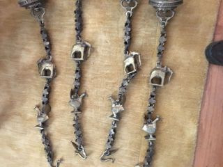 Indian Antique Old Brass Hand Crafted Swing Chain 12