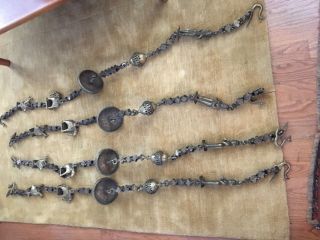 Indian Antique Old Brass Hand Crafted Swing Chain 5