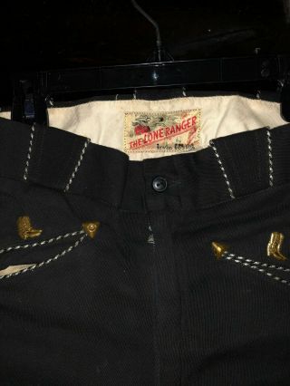 vintage early 1950s Lone Ranger Boots,  Pants & Shirt 7