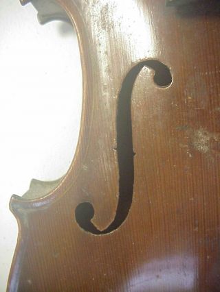 1920s GERMAN VIOLIN FINELY MADE with 1 PIECE MAPLE BACK 7