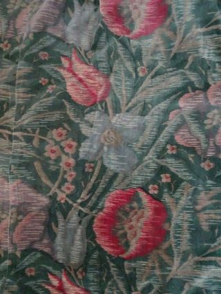 French antique fabric velvet 1920 time decor floral bedcover or hanging 5