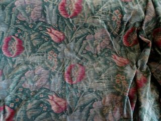 French antique fabric velvet 1920 time decor floral bedcover or hanging 6