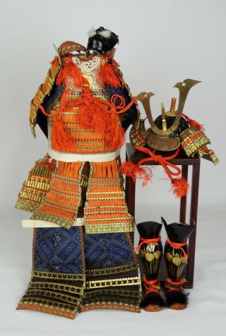 Vintage Japanese Miniature Samurai Armor - Very Good Quality