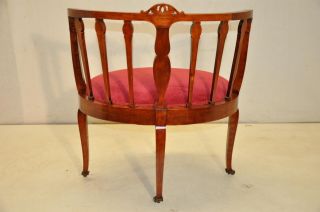Antique Inlaid Sheraton Style Mahogany corner chair,  19th Century 4