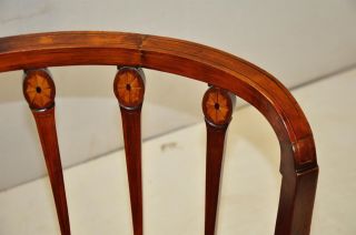 Antique Inlaid Sheraton Style Mahogany corner chair,  19th Century 8