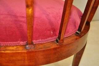 Antique Inlaid Sheraton Style Mahogany corner chair,  19th Century 9
