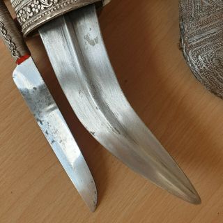 24 Old Islamic Omani Silver Jambiya Jambya Khanjar Bedouin Dagger,  OKAPI Knife 11