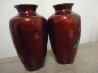 Japanese gim barri clossonie pidgeon blood vases 4
