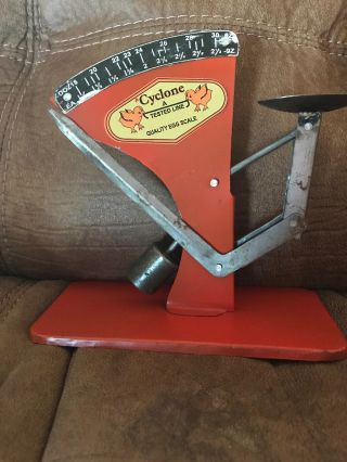 " Cyclone " Rustic Vintage Style Tin Poultry Egg Scale