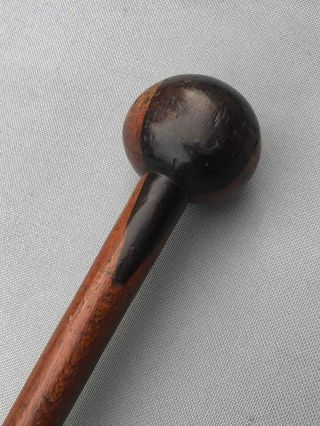 19th Century Knobkerrie - Carved Initials - Soldiers Trophy Of War 1879