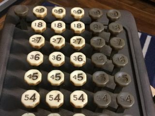 Burroughs Narrow Capacity Key - driven Calculator Adding Machine,  Made In Detroit 12