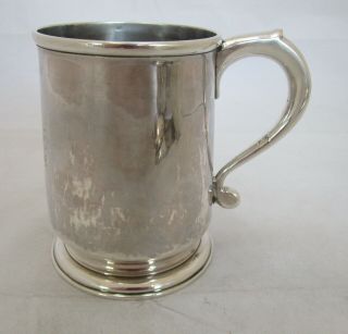 Antique George I sterling silver mug,  277 grams,  Humphrey Payne,  1726 3