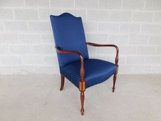 Hickory Chair Co.  Sheraton Style Mahogany Frame Arm Chair