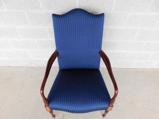 HICKORY CHAIR CO.  Sheraton Style Mahogany Frame Arm Chair 3