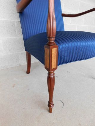 HICKORY CHAIR CO.  Sheraton Style Mahogany Frame Arm Chair 7