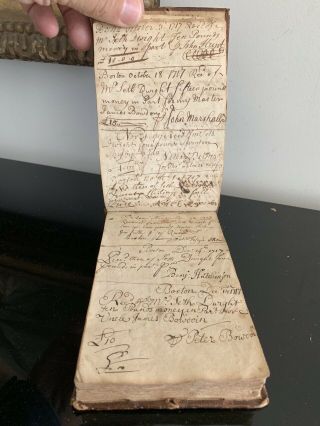 c.  1716 - 1730 VERY EARLY AMERICAN MANUSCRIPT OF A PURITAN CHINA MERCHANT 7