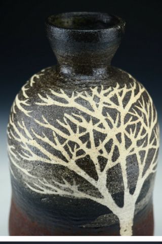ART Japanese Mashiko pottery sake tokkuri or vase by Moriyoshi Saeki 6