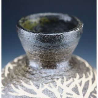 ART Japanese Mashiko pottery sake tokkuri or vase by Moriyoshi Saeki 8