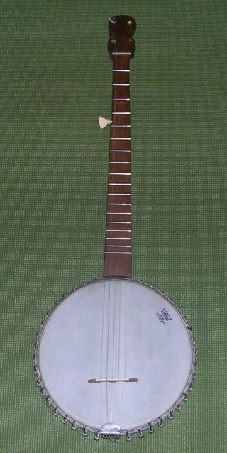 Antique Vintage C.  1890 American 5 String Banjo 38 Bracket Ez Project