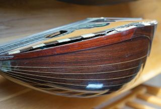 Pretty ART NOUVEAU Antique Mandolin By FRANCESCO PERRETTI & FIGLI.  (For Repair) 5