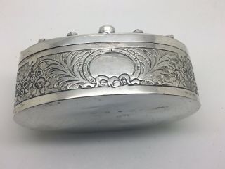 Silver Jewelled Portrait Miniature Casket Nelson Lady Hamilton 1859 4